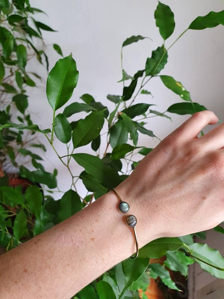 Kaali Boutique - Wholesale Cuff Bracelet - Silver Lapis Lazuli Boho Bracelet / Bangle / Silver / Rustic / Bohemian / Hippie / Gypsy / Psy / Chic / Jewellery / Body / Adjustable1