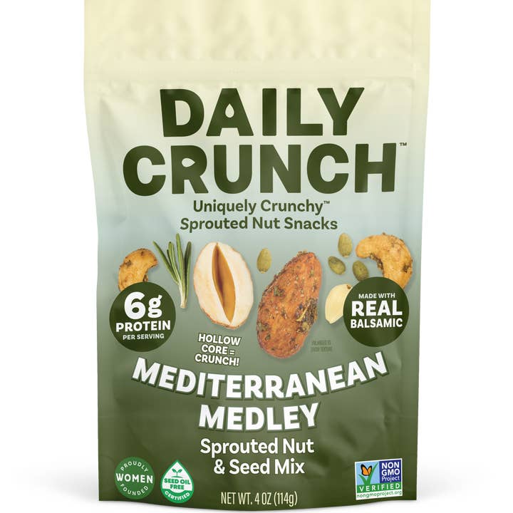 Mélange méditerranéen, sachet pour garde-manger de 4 oz pour la vente par Daily Crunch