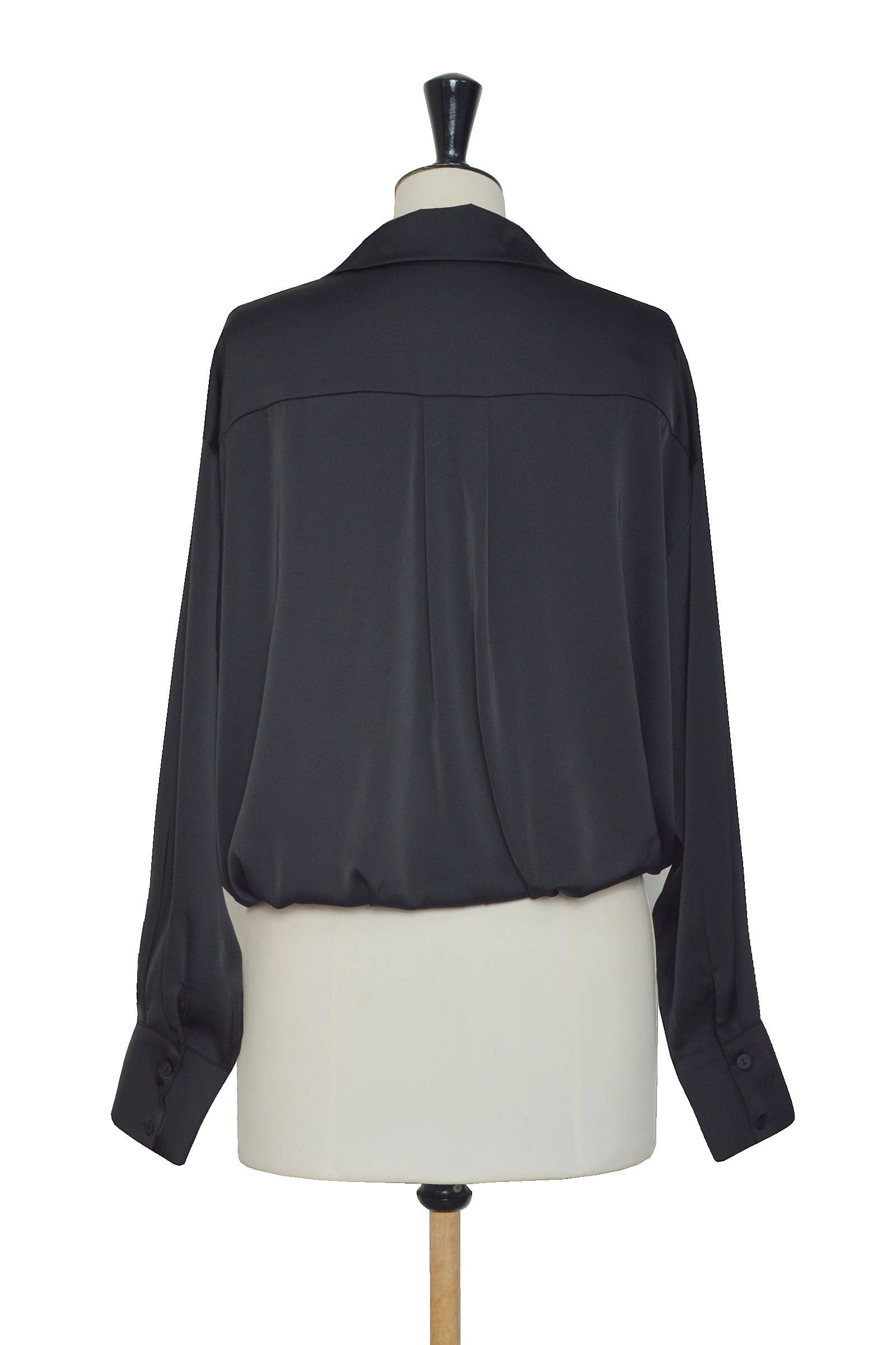 ELLI WHITE - Wholesale Blouse - Women's - Satin blouse with 2-in-1 effect and integrated lace camisole12