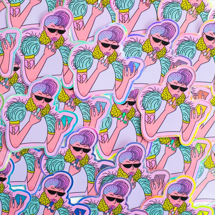 Heart Breaker sticker voor wholesale door Liz Deleo - Full Time Side Hustle