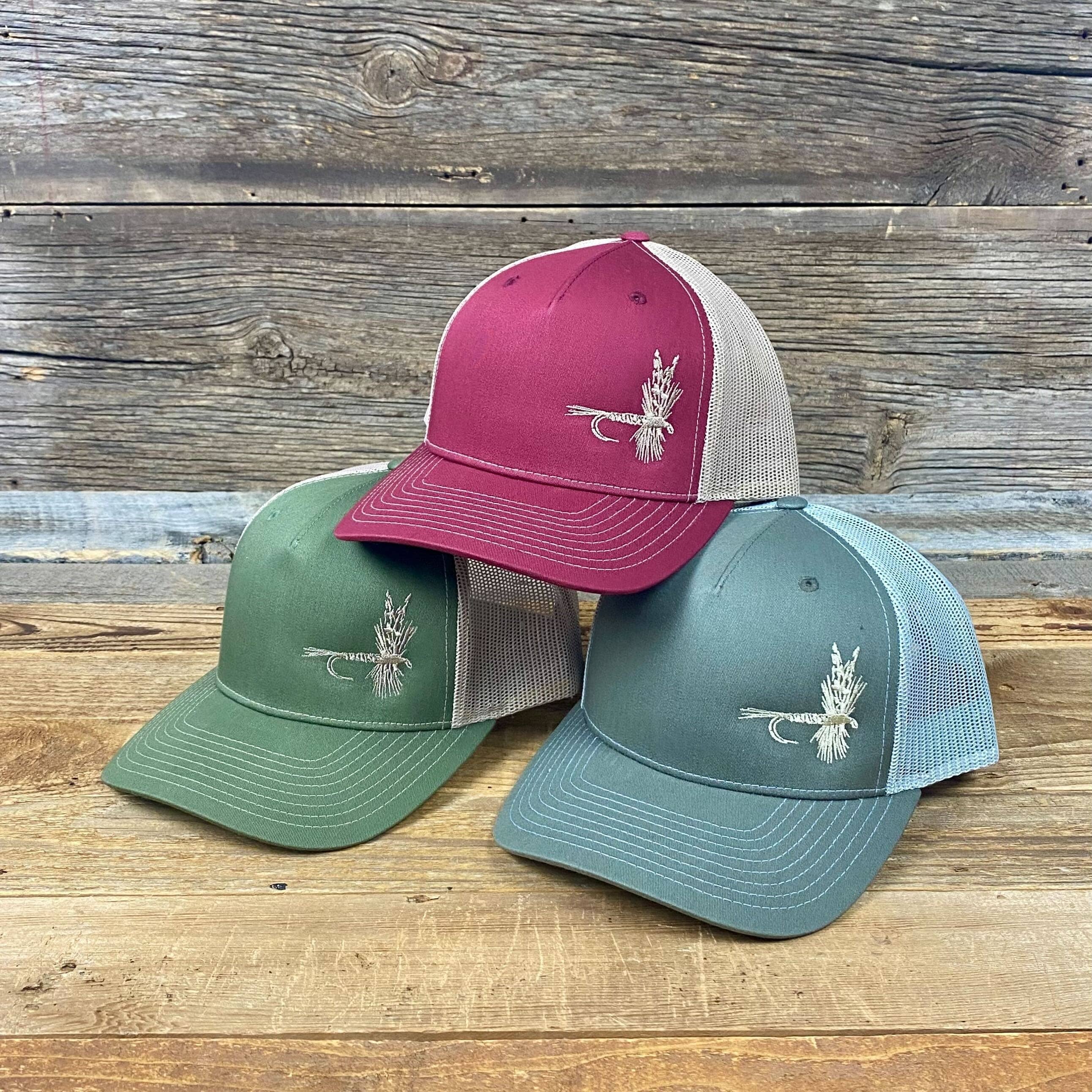 Fly Fish Wyoming - Wholesale Trucker Hat - Unisex - Dry Fly Trucker - So Fly Series 3  //  3 COLORS9