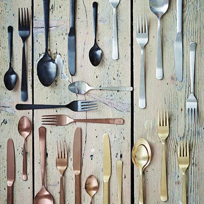 Canvas Home – Engroshandel Bestiksæt – Oslo 5pc bestik sæt i tumlet rustfrit stål1