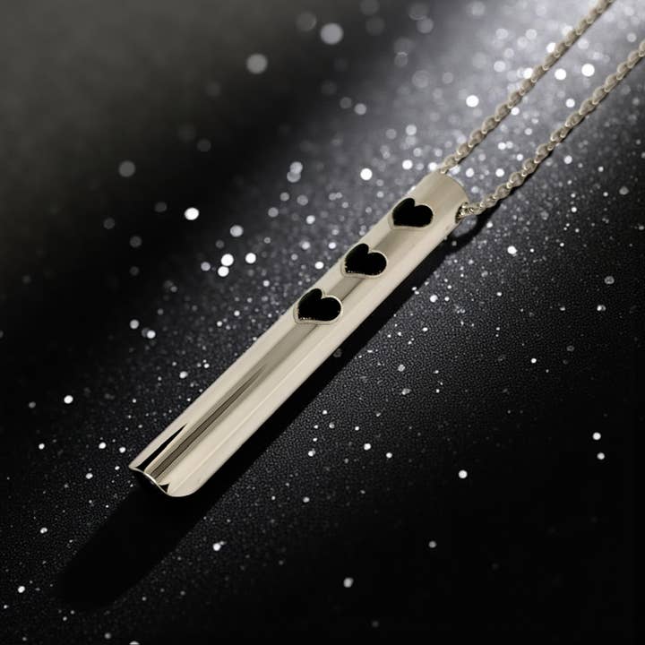 ChaLuMu Silver Hearts Breathing Necklace for wholesale by ChaLuMu