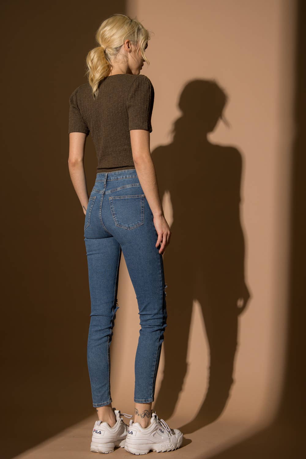 LENA - Wholesale Knit Top - Women's - Knit Rib Short Sleeve Sweet Heart Neck Cinched Top6