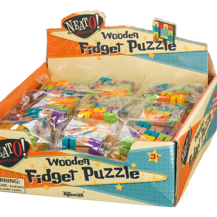Neato! Wooden Fidget Puzzle, Colorful, Retro, Classic and other Purchase Wholesale world of puzzle. Free Returns & Net 60 Terms on Faire trending on Faire.