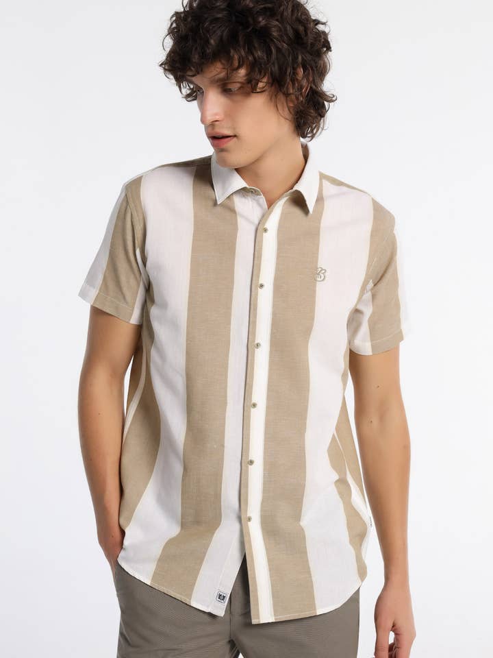 BENDORFF - Chemise à manches courtes à rayures en maille pour la vente par PAUSANT SHOP ONLINE