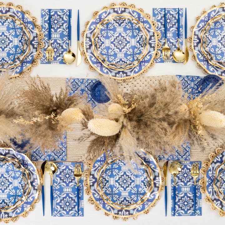 Sophistiplate - Wholesale Disposable Plate - Moroccan Nights Wavy Paper Appetizer/Dessert Bowl/8pk