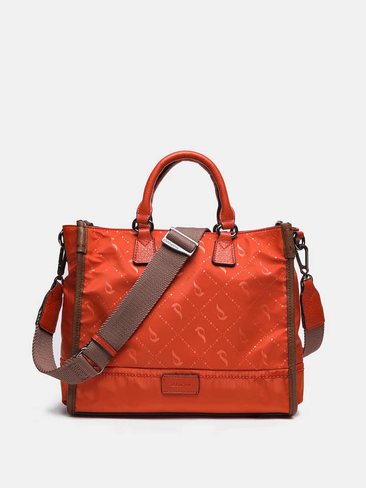 Shopper-Tasche aus recycelten Materialien mit Jacquard-Print für den Großhandel von Abbacino