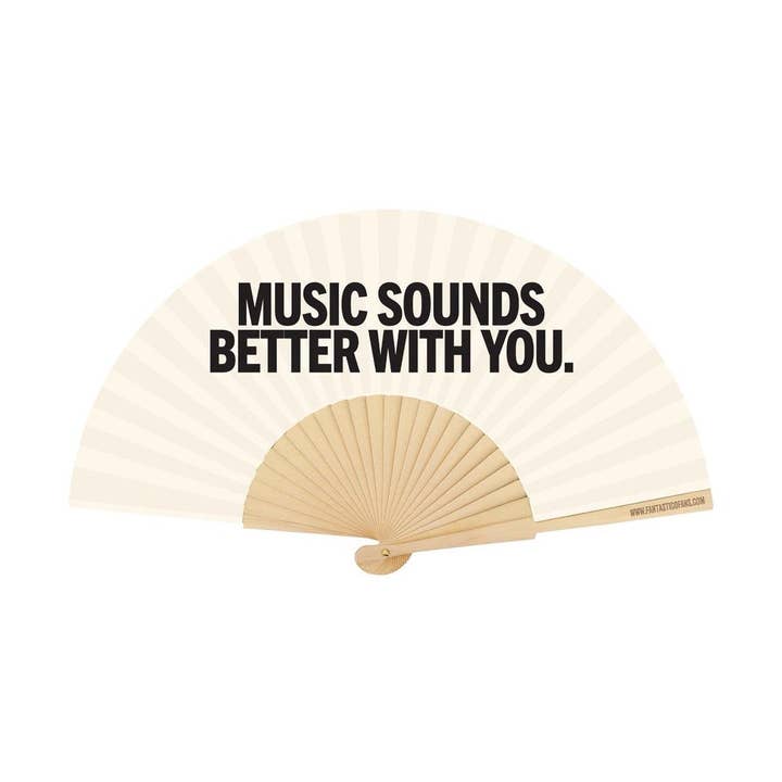 Ventilatore da 23 cm Music Sounds Better with You per la vendita all'ingrosso da parte di Fantastico Fans