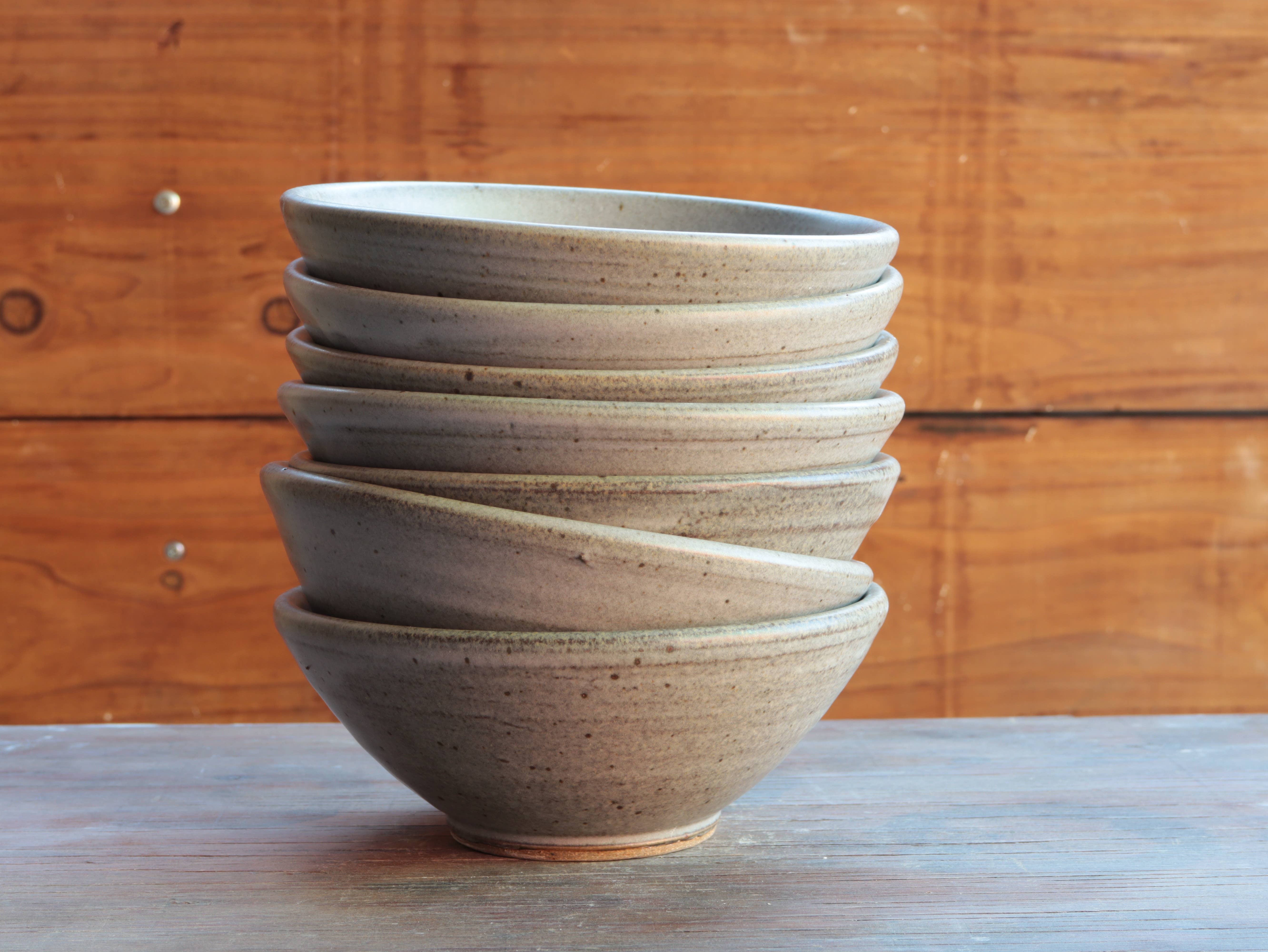 Matt Fishman Pottery - Wholesale Bowl - Soup Bowl in Matte Grey Glaze1