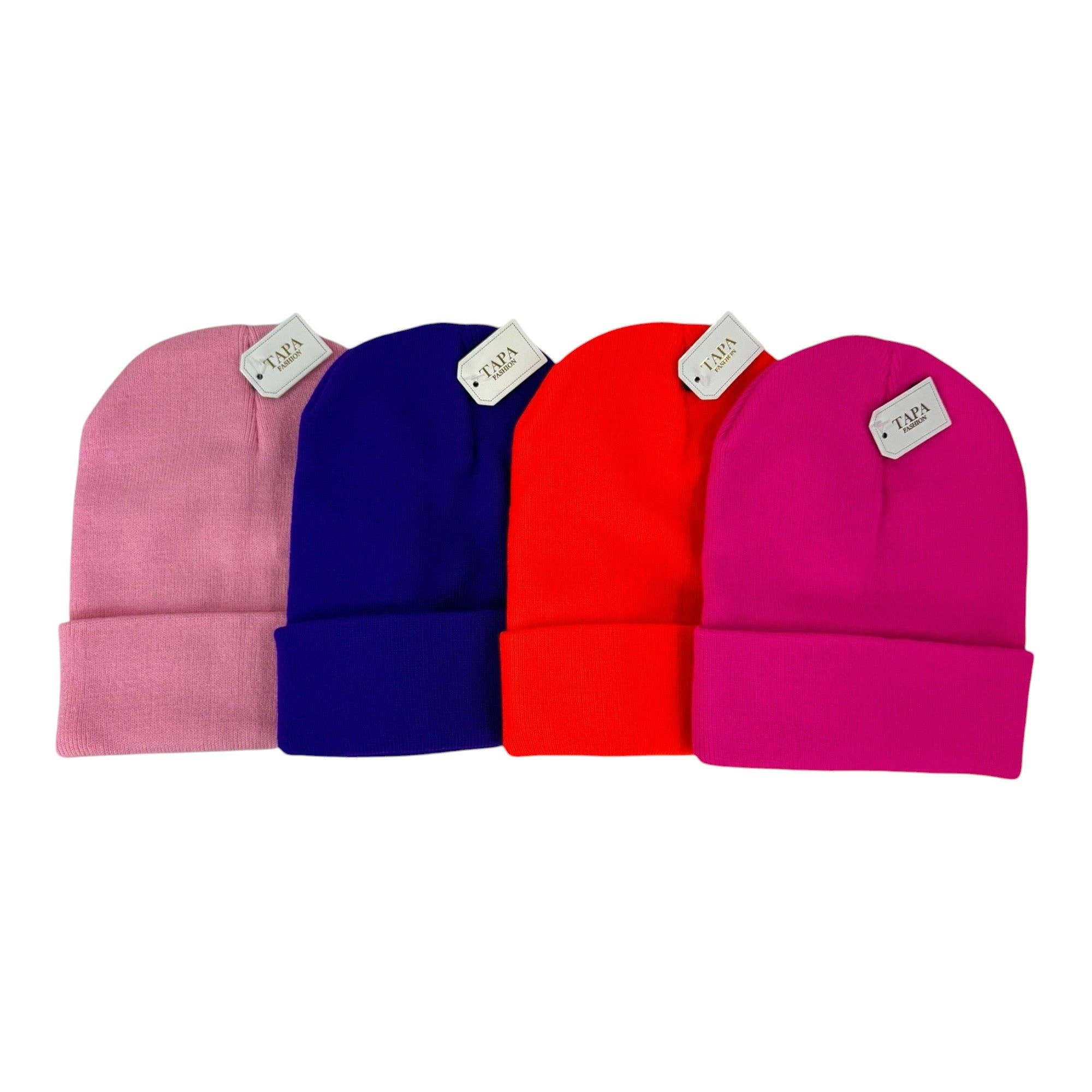 TAPA fashion - Wholesale Beanie - Women's - Solid Color Plain Long Beanie BP100-C (12PC)8