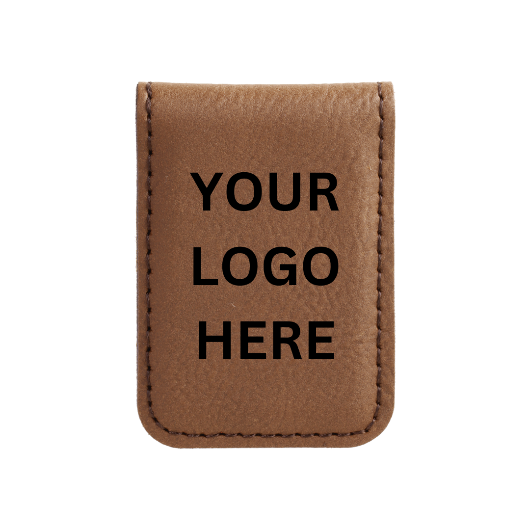Cabin and Reel Engraving - Wholesale Money Clip - Unisex - Your Logo Here Faux Leather Money Clip8