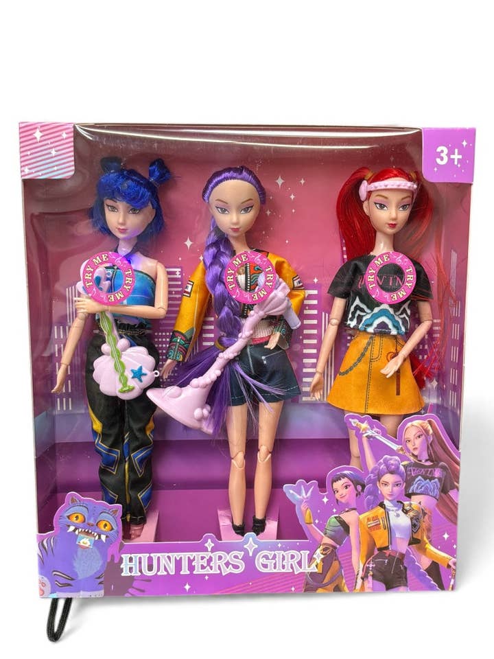 Hunters Girl K-pop barbie size doll for wholesale by Kids Charm Online