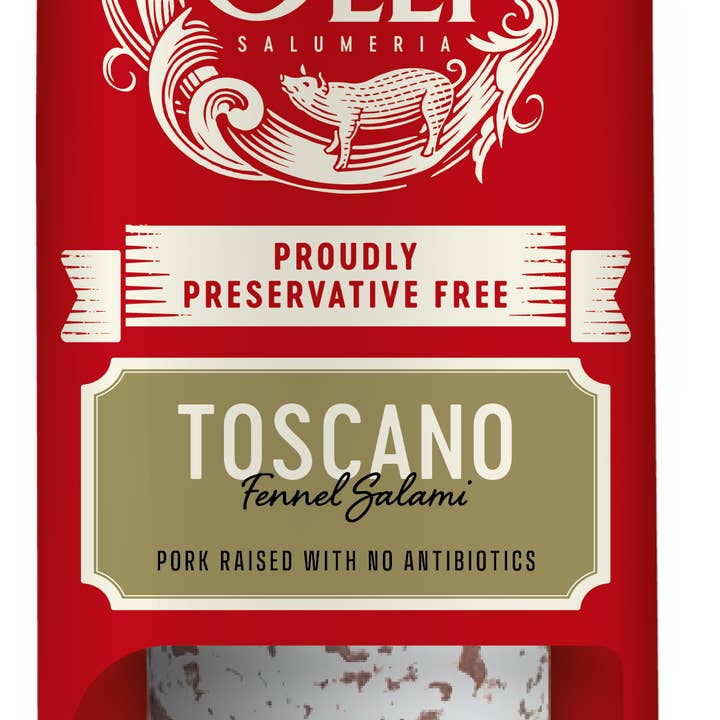 Olli Toscano Salami Chub for wholesale by Olli Salumeria Americana