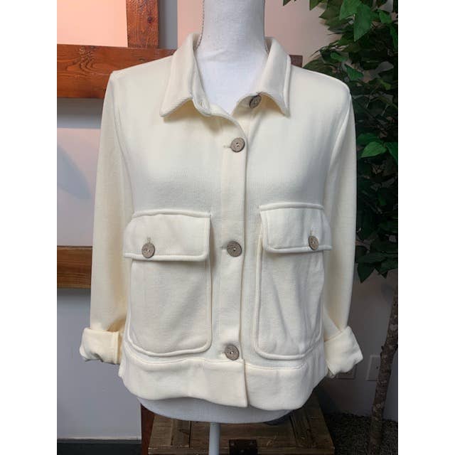 Ivory Eisenhower Jacket for wholesale on Faire2