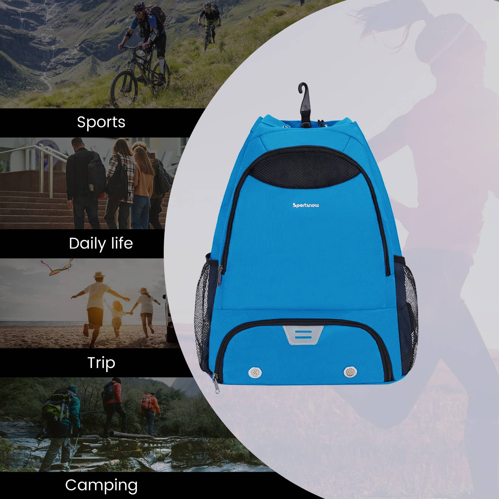 wandf - Wholesale Backpack - Unisex - Drawstring Backpack Soccer Basketball Backpack Gym Bag91