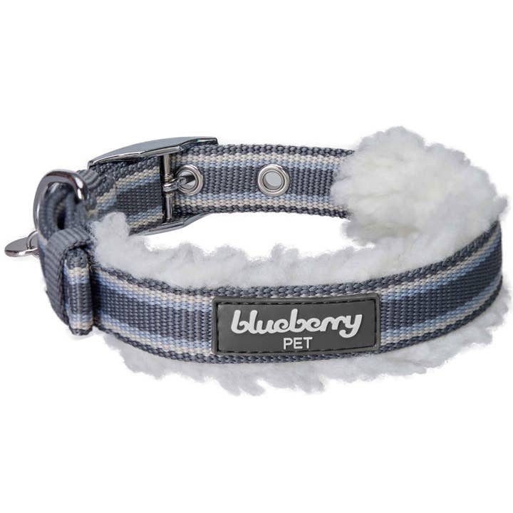 Blueberry Pet - Wholesale Pet Collar - Dog - 4 Colors, Sherpa Fleece Padded Dog Collar20