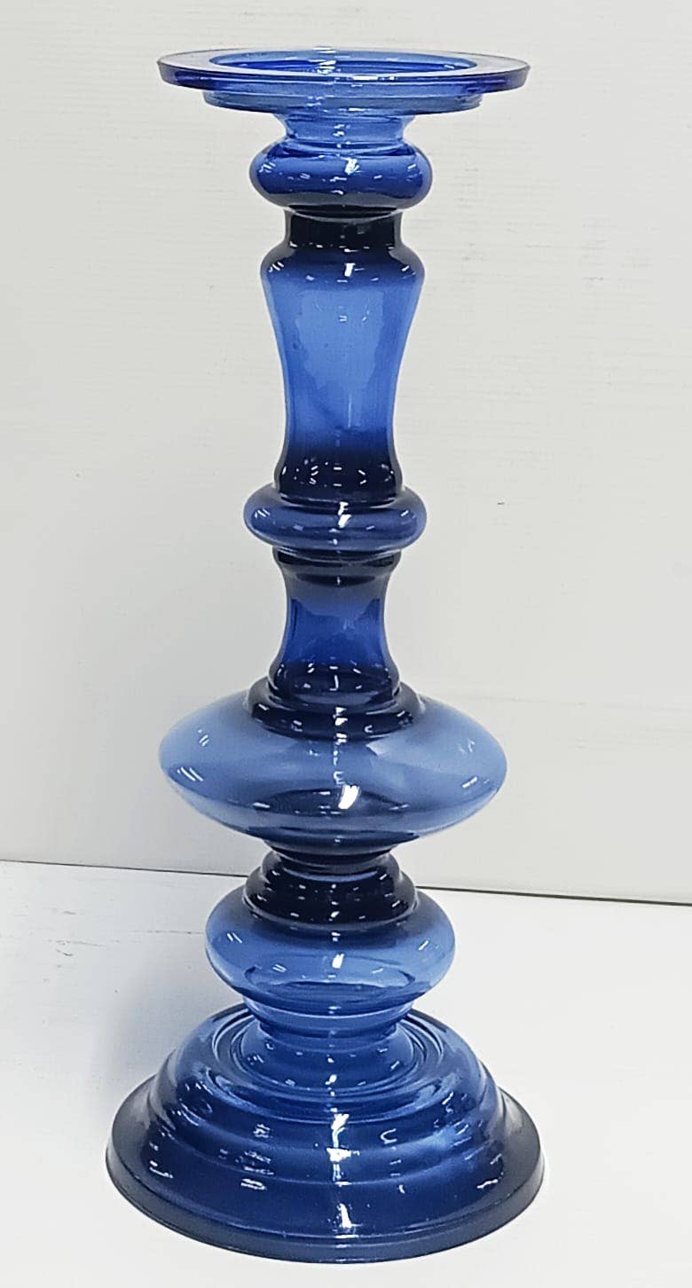 Indriya Home - Wholesale Candle Holder - Mouthblown Recycled Glass Candle Holders-2 sizes 
14