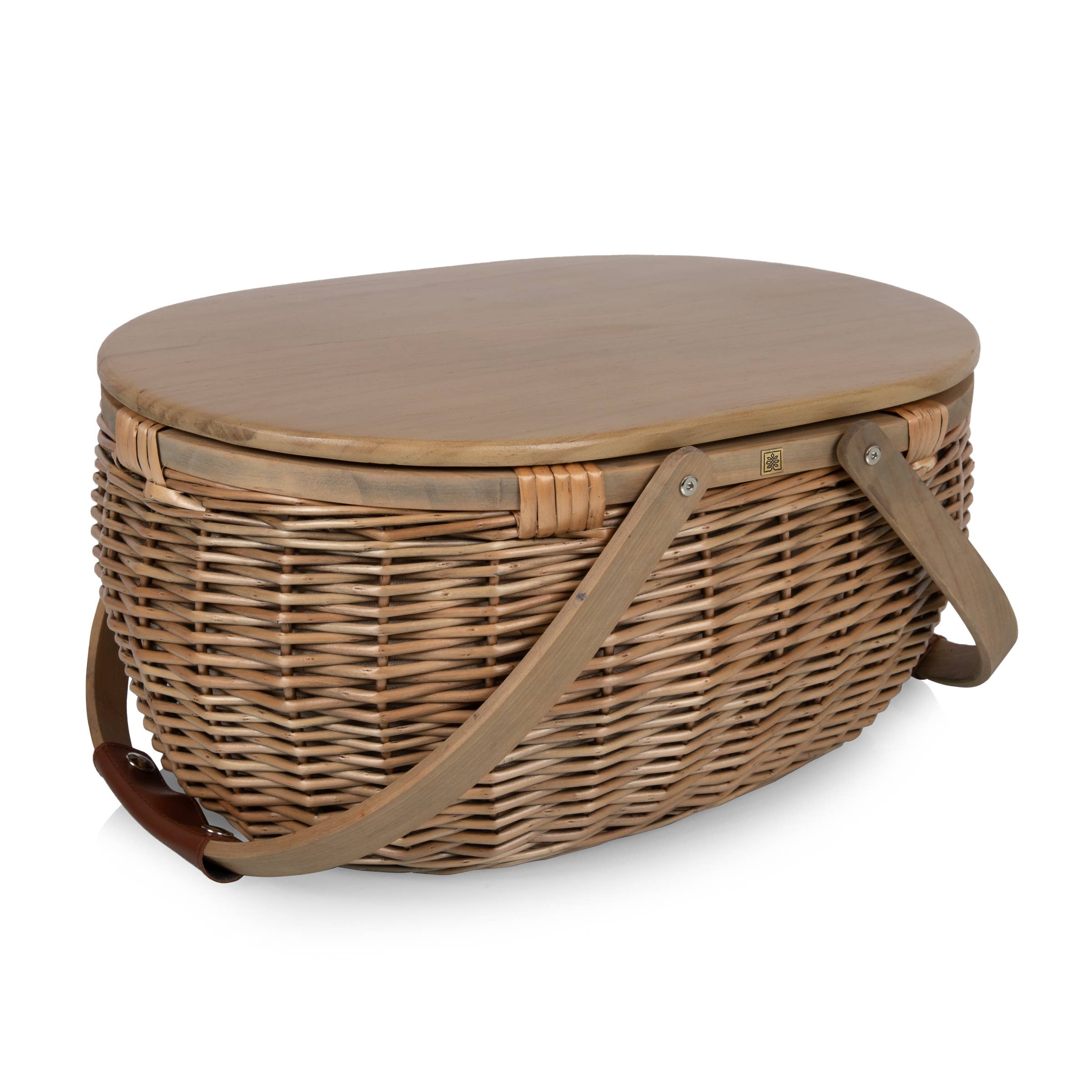 Beige Sequoia Picnic Basket for wholesale on Faire4