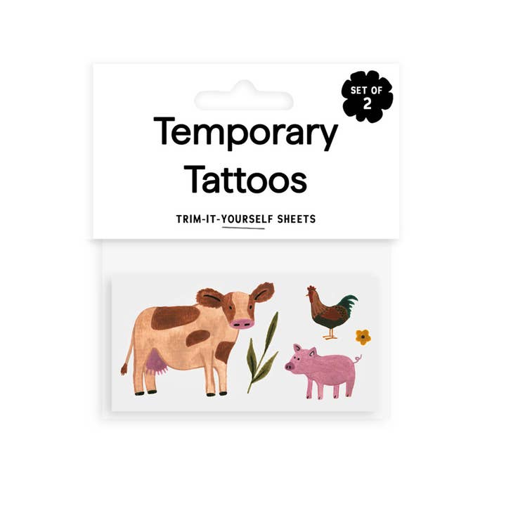 Saint Tattoos - Vendita all'ingrosso Tatuaggi temporanei - Tatuaggi temporanei con animali da fattoria3