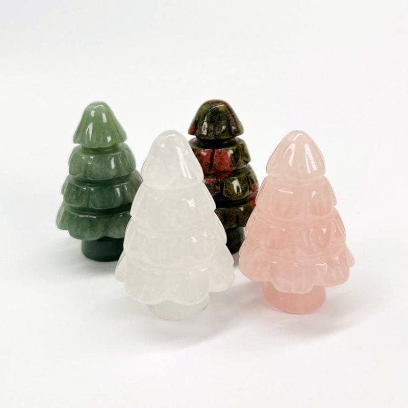 Rock Paradise - Venta al por mayor Decoración navideña - Decoración de árbol de Navidad tallado en piedra preciosa5