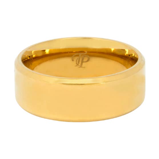 Twistedpendant – wholesale Band/stacked ring – Mirrored Band Ring - Gold0