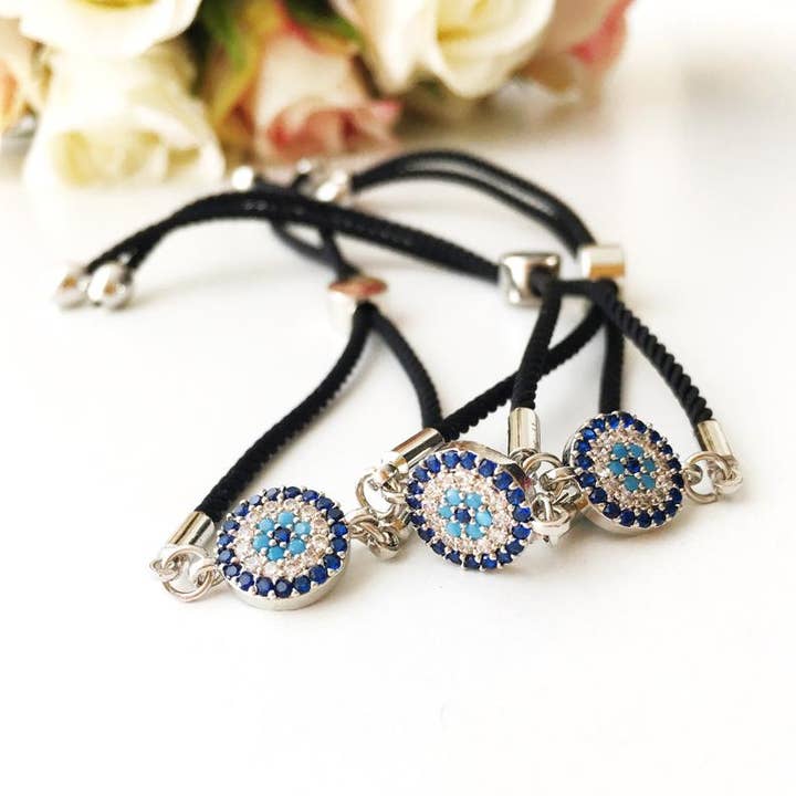 Evileyefavor – wholesale Jewellery set – Evil Eye Bracelet Set, Adjustable Bracelet, Lucky Greek Evil Eye Bracelet3