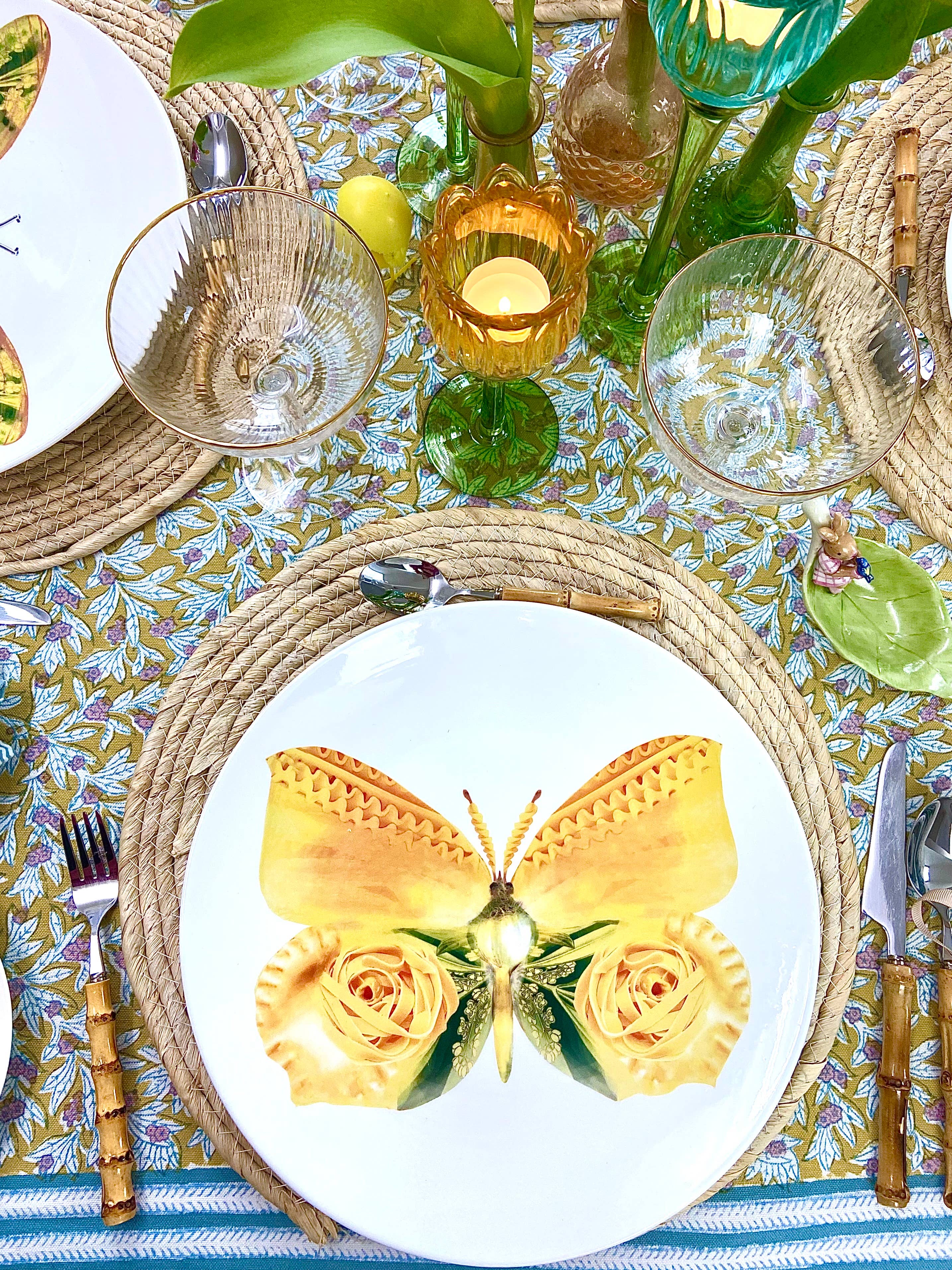 Bordy's - Vendita all'ingrosso Piatto - Set di 4 piatti maxi « La dolce vita di una farfalla »9