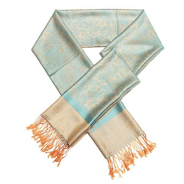 Cap Zone - Venta al por mayor Bufanda - Mujer - Chal de Pashmina con Estampado Cachemir de Colores32