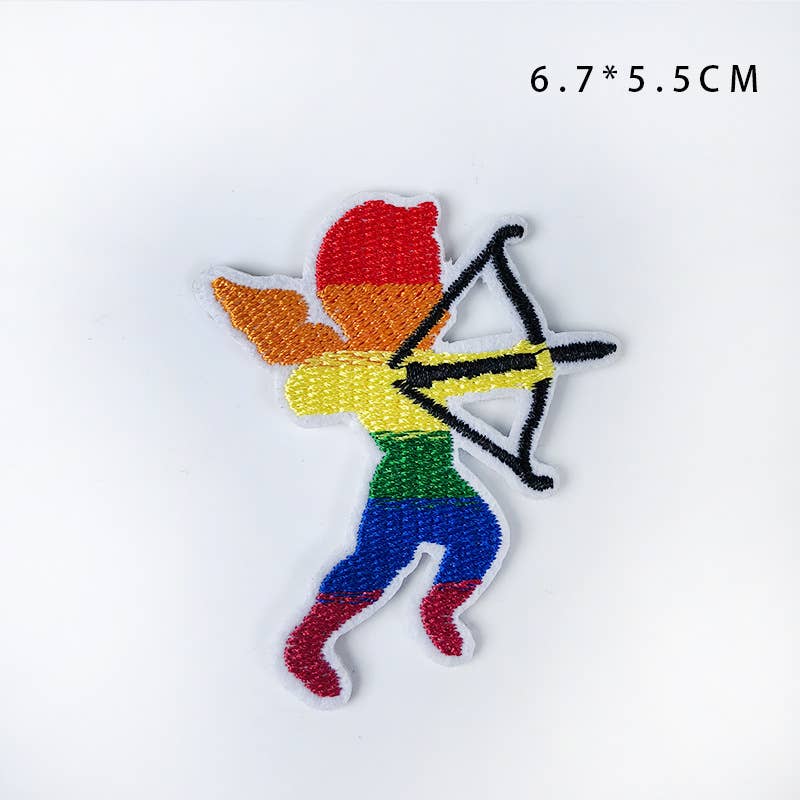 UNISHE - Wholesale Patch - LGBT Style Rainbow Embroidered Fabric DIY Iron on Patches7