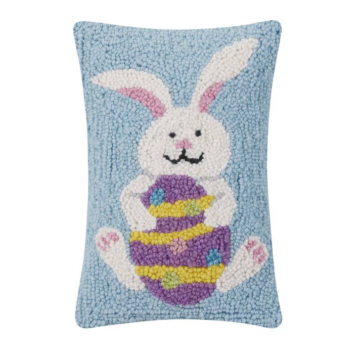 Peking Handicraft - Wholesale Throw/Decorative Pillow - Easter Bunny Egg Hook Pillow