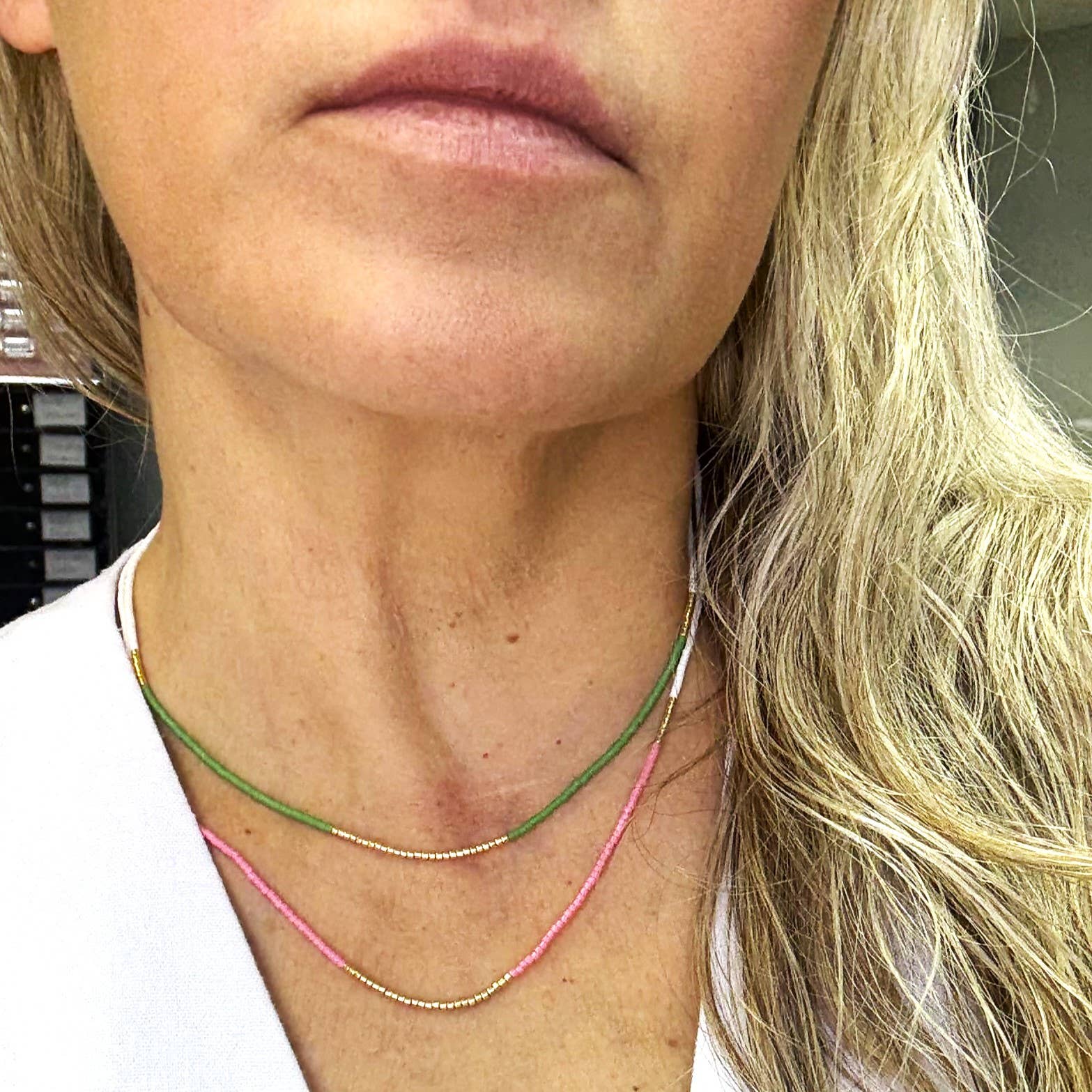 The Silver Wren - Vente Collier de perles - Collier en perles Lithe - Choisissez votre couleur1