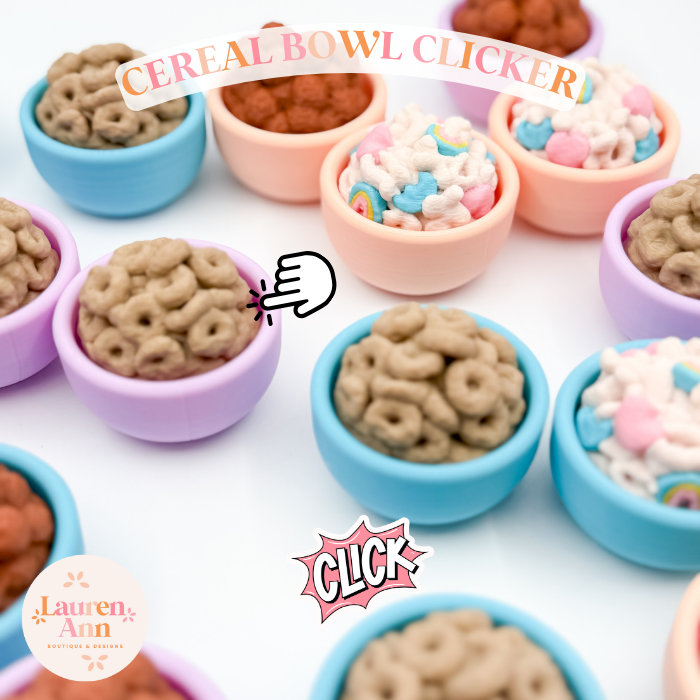 Lauren Ann Boutique & Designs – Großhandel Fidget Toy – Kinder – 3D-gedruckte Tastatur-Clicker-Fidgets – Müslischale0