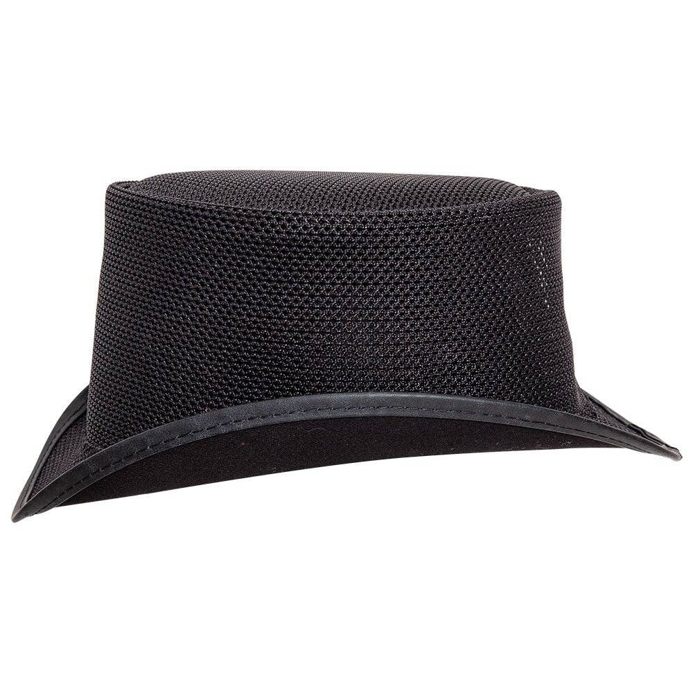 Black Breathable Mesh Top Hat Unbanded - Style  Rogue for wholesale on Faire3