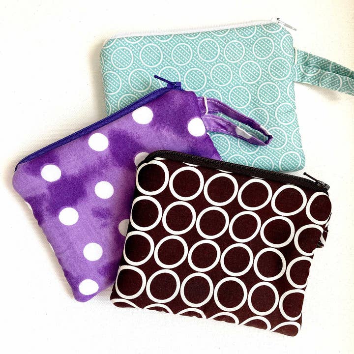 edeenut - Wholesale Coin Purse - Kids - Variety of Polka Dot SMALL ZIPPER BAG Coin Purse Wallet Kids