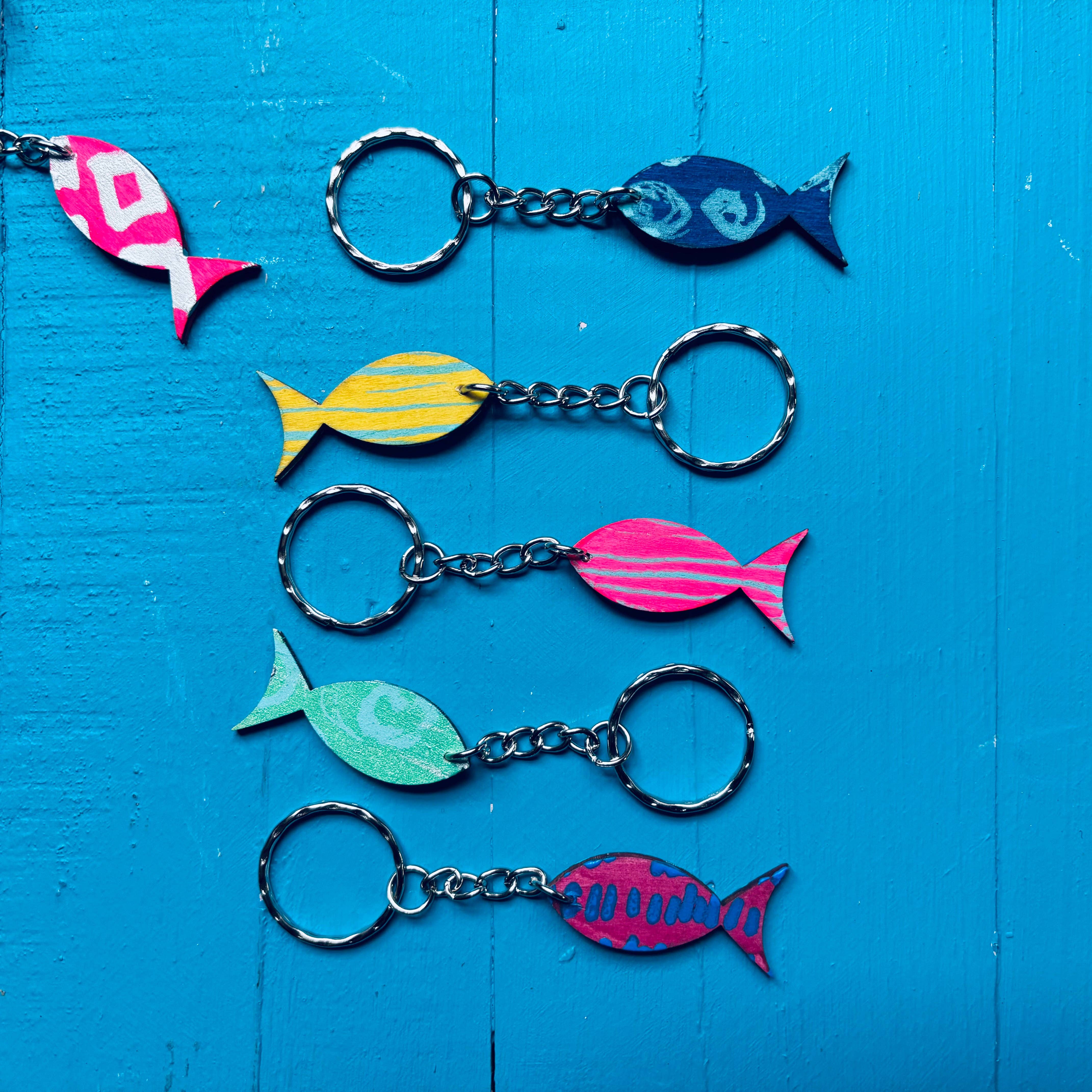 Turquoise Gem Home – wholesale Keychain – Unisex – Fish Keyrings by Gem Blastock1