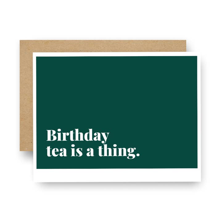 Verjaardagthee is een ding Notecard voor wholesale door Careerlog