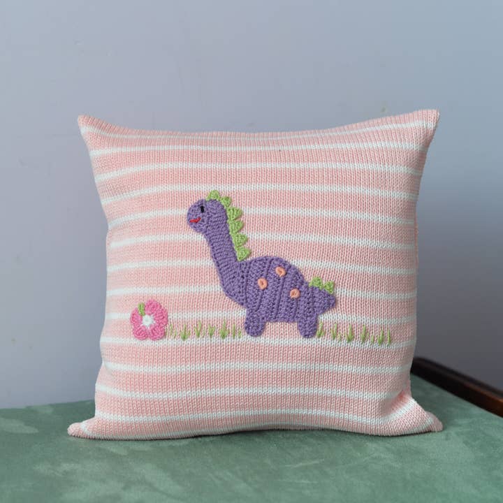 Melange Collection - Vendita all'ingrosso Guanciale/Cuscino - Bambini e neonati - Cuscino a forma di dinosauro, 25,4 cm, rosa4