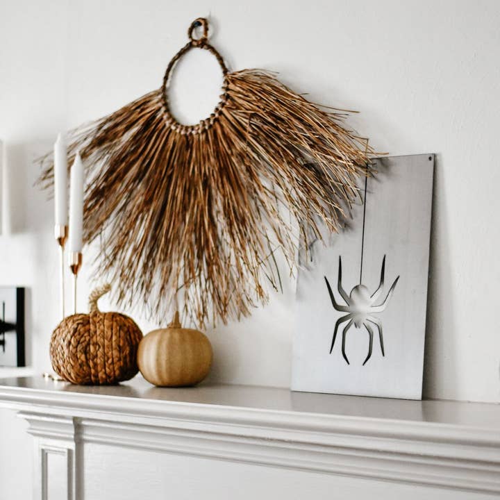 Spider Rectangular Steel Wall Decor Sign for wholesale by Keystone Steel Co.