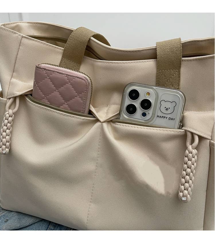 wandf - Wholesale Tote Bag - Women's - Large Capacity Canvas Fashion Women's Tote Bag Shoulder Bag4