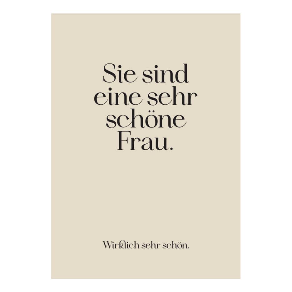 Kaufhaus Mitte – Engroshandel Postkort – Postkort "Smuk kvinde"0