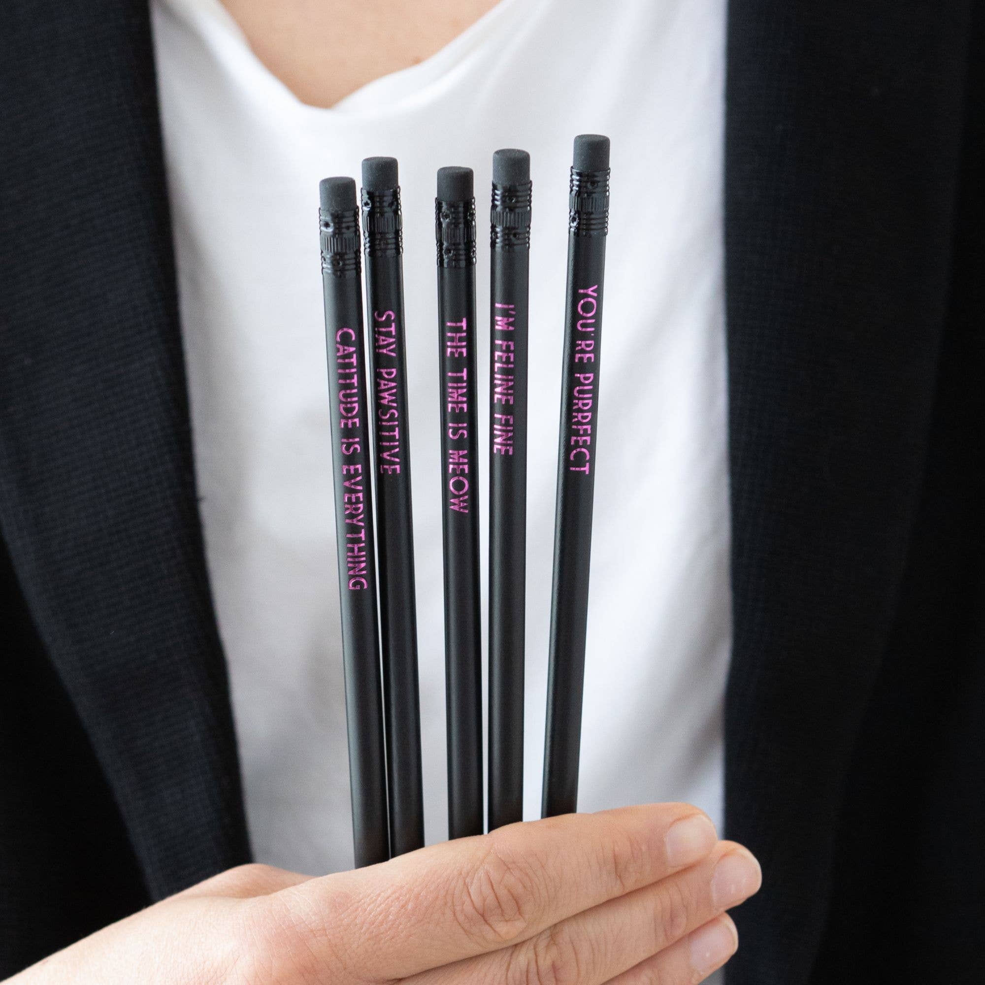 BETTIE CONFETTI - Wholesale Pencil - Cat Pencil Set - The Time Is Meow3