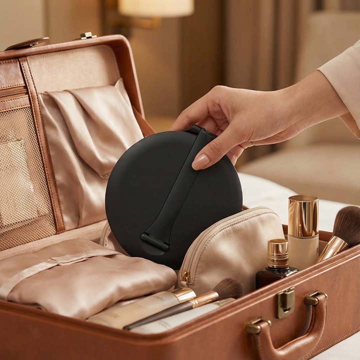 Fancii - Wholesale Compact Mirror - Abigail Rechargeable Travel Mirror with Light9