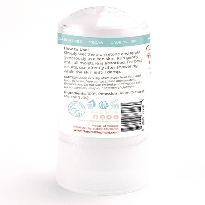 Natural Elephant - Wholesale Deodorant - Unisex - Alum Natural Deodorant Stick