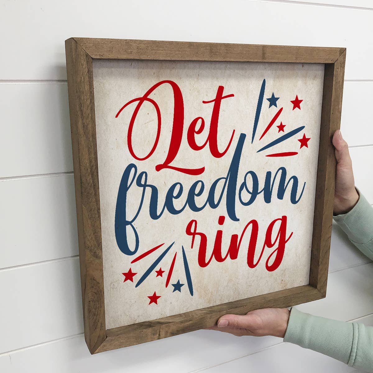 Hangout Home - Wholesale Sign - 4th of July Décor- Let Freedom Ring- Vintage July 4th2