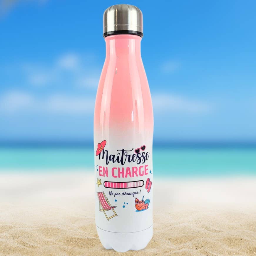 Génération Souvenirs - Vente Bouteilles d'eau - Bouteille de transport isotherme - Maîtresse en charge1