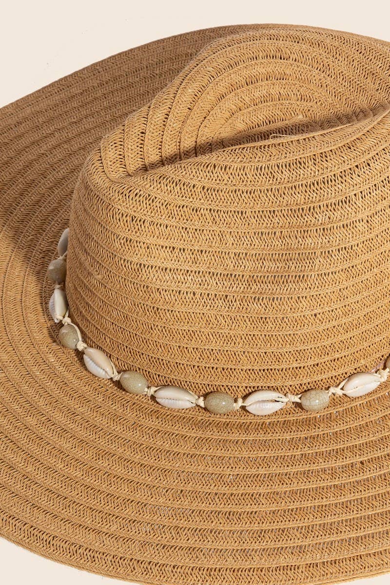 Anarchy Street - Wholesale Straw Hat - Women's - Sea Shell Floppy Straw Hat3