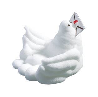 REMOVED BRAND - Wholesale Decorative Tabletop Object - Carrier pigeon (30 pieces) Red flowers (400 pieces) Edible cake decoration0