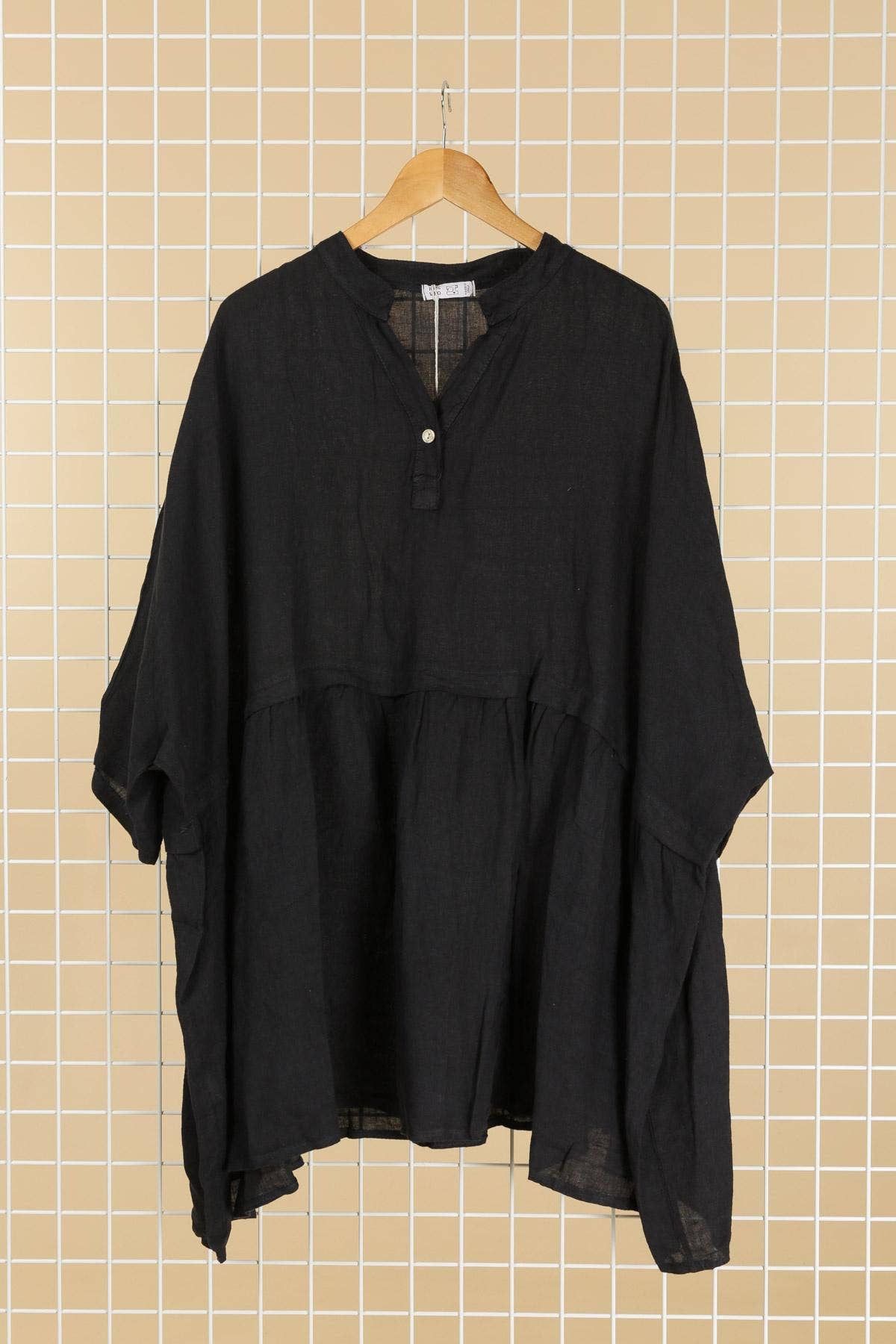 la maison des fibres naturelles - Venta al por mayor Túnica - Mujer - Túnica amplia de lino 68369 flora 100% TÚNICA DE LINO20