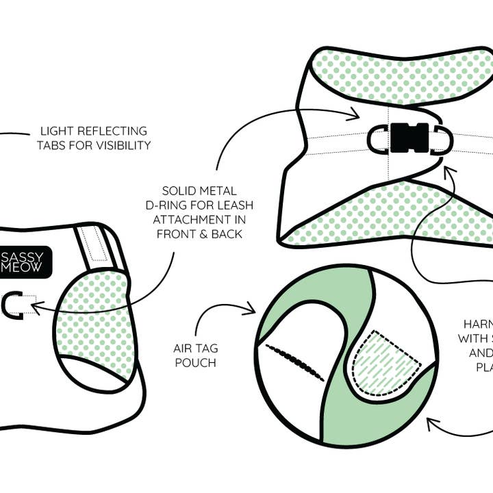 SASSY WOOF - Wholesale Pet Harness - Cat - Cat Step-In Harness - STAR WARSâ„¢ The Dark Side